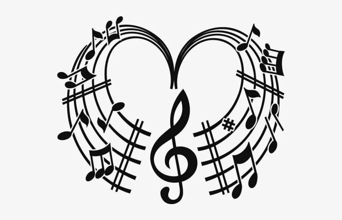 Сердце пение. Музыкальные символы. Музыкальные рисунки. Эмблема скрипичный ключ. Скрипичный ключ и нотки.