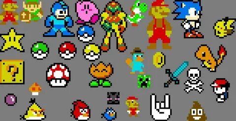 Пиксель арты игры