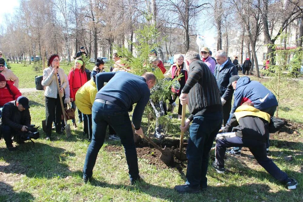 Работа в зеленом городе