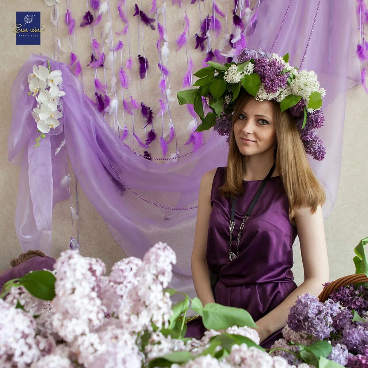 Сирень леди Линдсей. Исакова сирень Хикамутдиновна. Фотосессия в сирени. Весенняя фотосессия в студии.