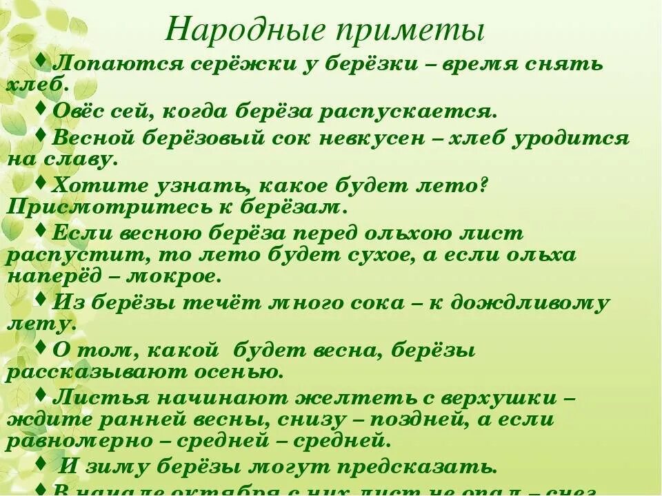 50 примет. Народные приметы о Березе. Народные приметы связанные с березой. Посадки по народным приметам. Народные приметы когда.