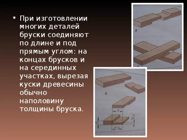 Основные способы соединения деталей конструктора. Соединение брусков из древесины. Технология соединение брусков древесины. Типы соединения брусков из древесины. Угловое соединение брусков из древесины.