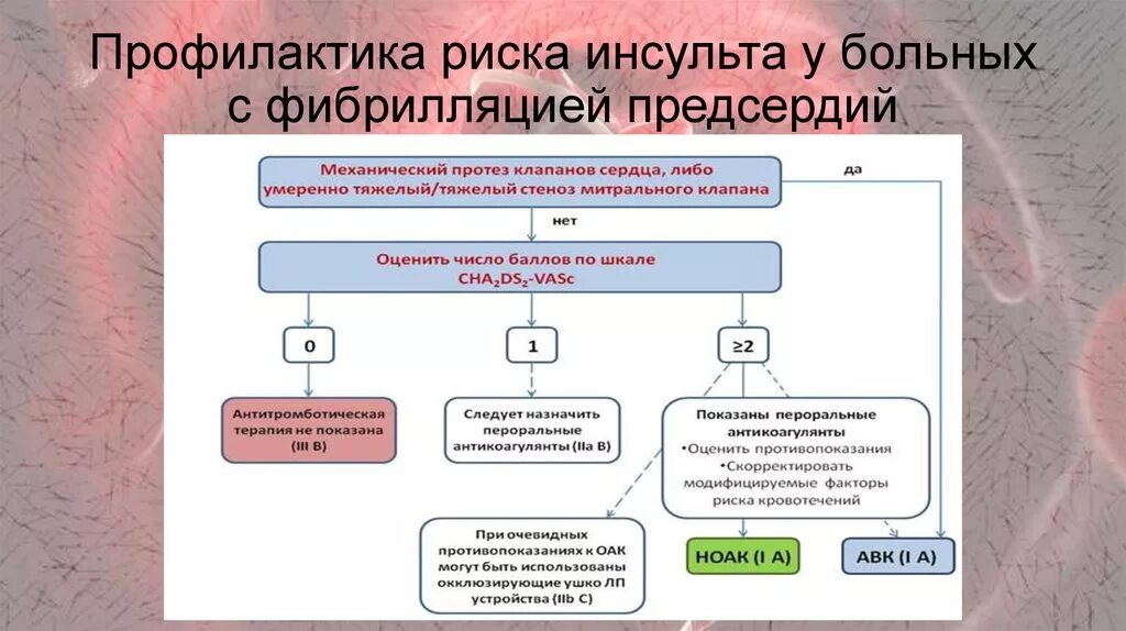 Фибрилляция предсердий и инсульт. Профилактика инсульта при фибрилляции предсердий. профилактики онмк у пациентов с фибрилляцией предсердий и инсультом. фибрилляция предсердий антикоагулянты. алгоритм ведения пациентов с фибрилляцией предсердий.