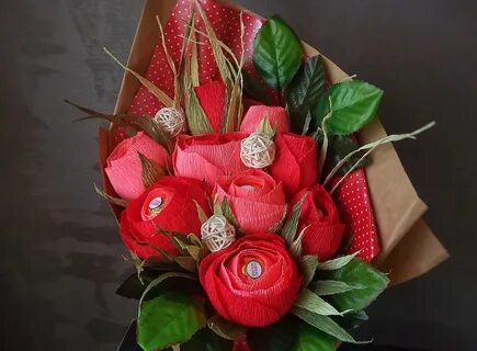 Букет из конфет для начинающих пошаговая