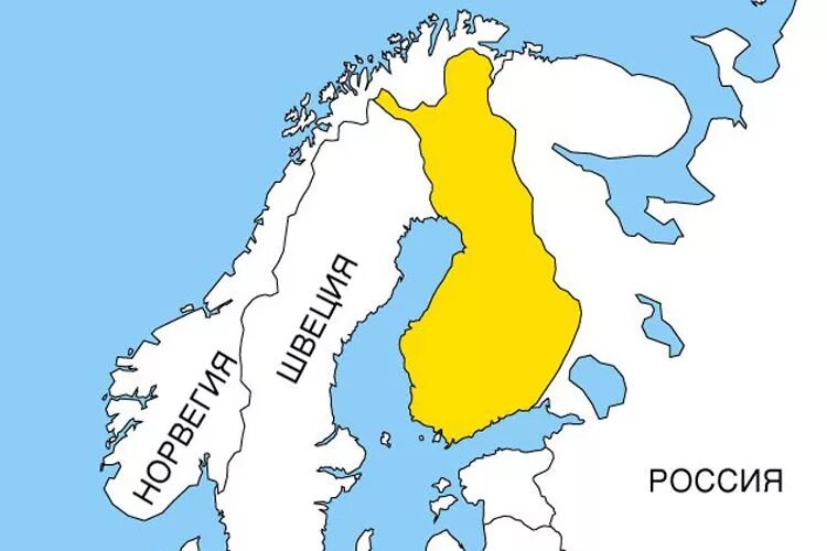 Финляндия граничит с россией. Где находится Финляндия на карте.