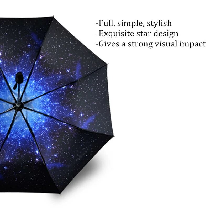 виниловый зонт. зонт звездное небо складной. маленький зонтик. зонт звезды. зонт звездное небо складной.