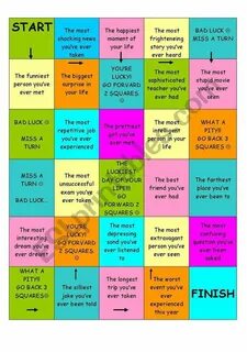 Adjectives board game