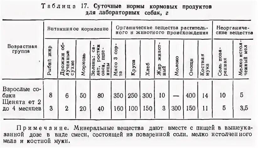 Сколько еды нужно собаке по весу