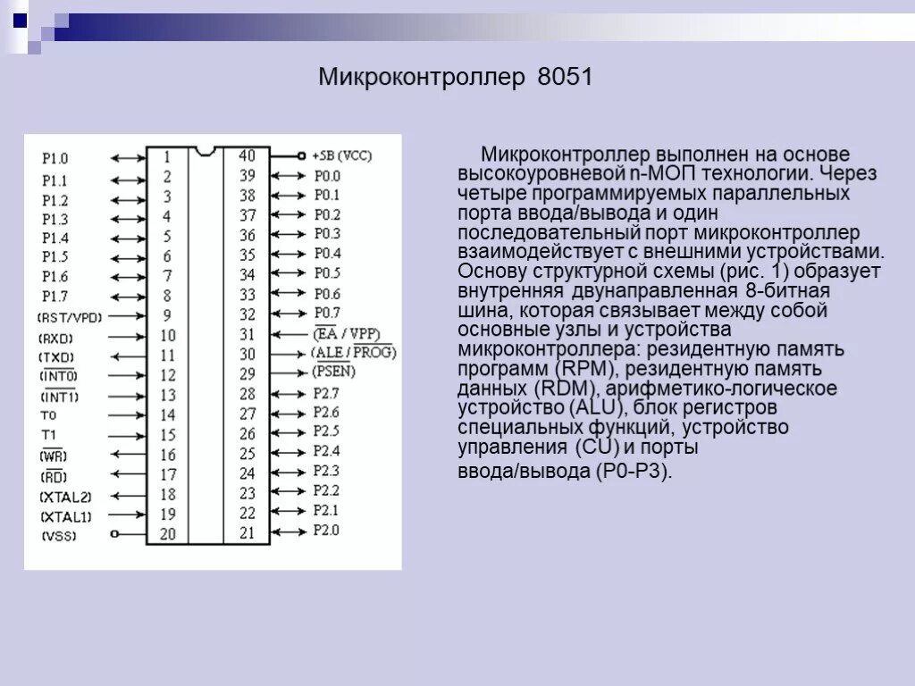 Микроконтроллер 8051 Intel схема. Микроконтроллеров семейства Intel 8051. Мк51 микроконтроллер схемы. Микроконтроллер 8051 схема.