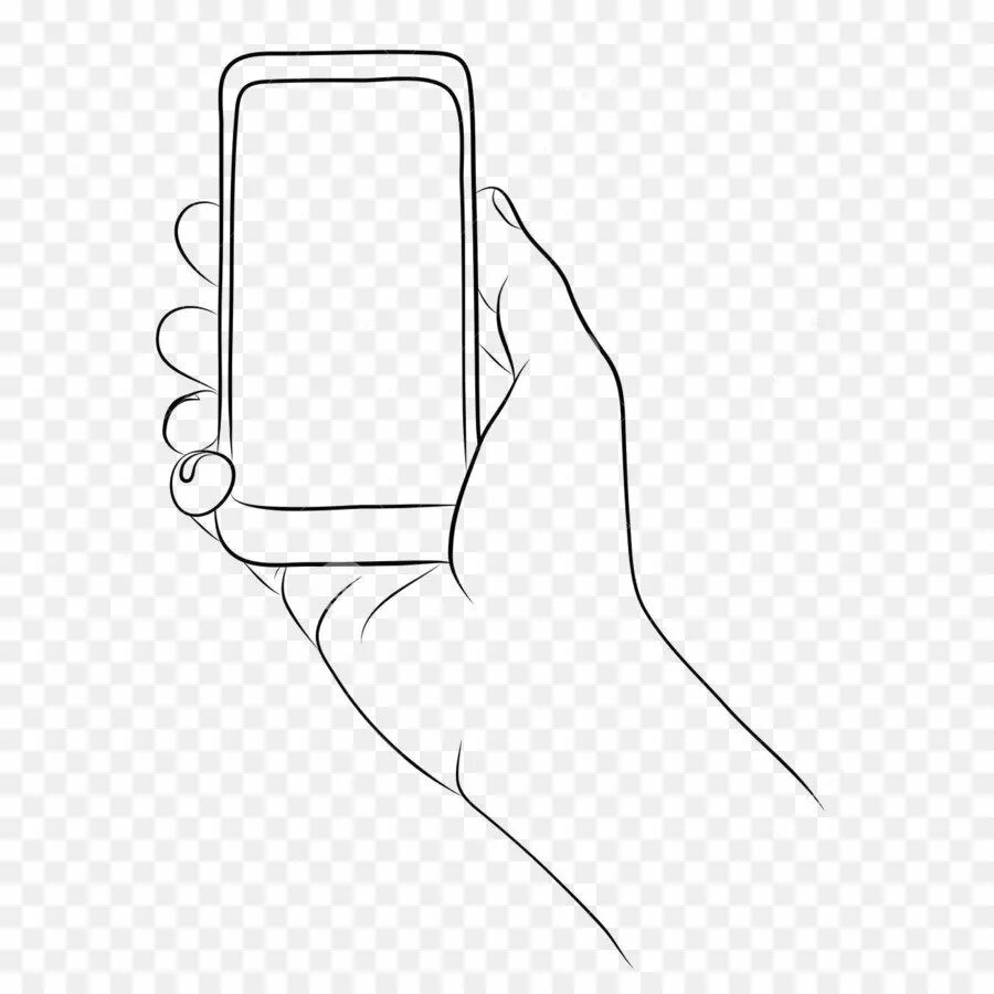 Контур телефон. Смартфон эскиз. Нарисованная рука с телефоном. Телефон в руке. Смартфон контур.