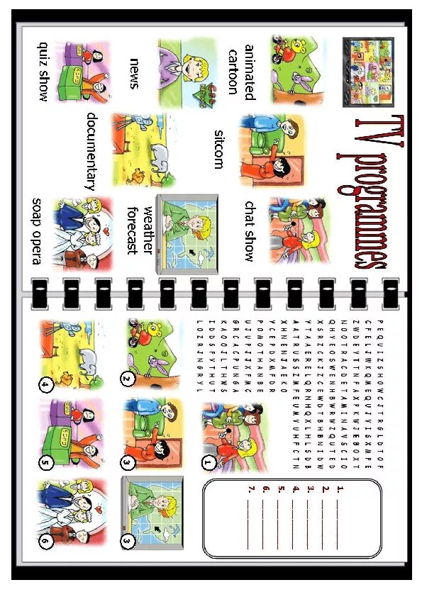 Read about the tv programmes and fill. Задания на тему tv programmes английский. tv programmes worksheets for kids. tv programs worksheets. tv vocabulary.