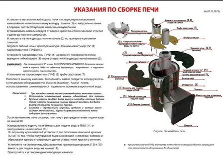 Печь время инструкция