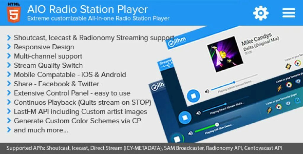 AIO плагин. Shoutcast. Player Station 5 в руках. Station player