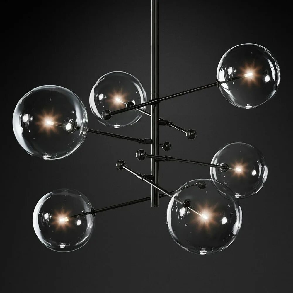 Люстра черное стекло. Подвесной светильник delight collection globe mobile kg0835p-6 black. люстра delight collection globe mobile kg0965p-10l brass. люстра delight collection 10228p/s black. люстра с шарами.
