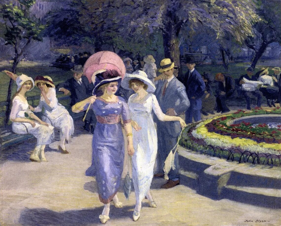 Художник John French Sloan. Американский художник John Sloane. Американские художники Импрессионисты 20 века. Work in an afternoon