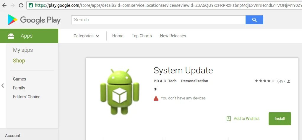 Https google com store apps details. System update. App System update. System update шпион. System update вирус.