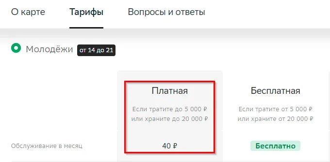 40 рублей в месяц