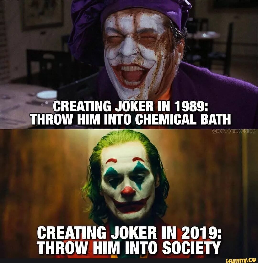 We live in a society. Мы живём в обществе Джокер.