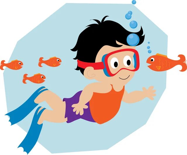 Иллюстрации Let's Swim. A Fish can Swim. Swimming Fish картинка. Fish Swim картинка для детей.