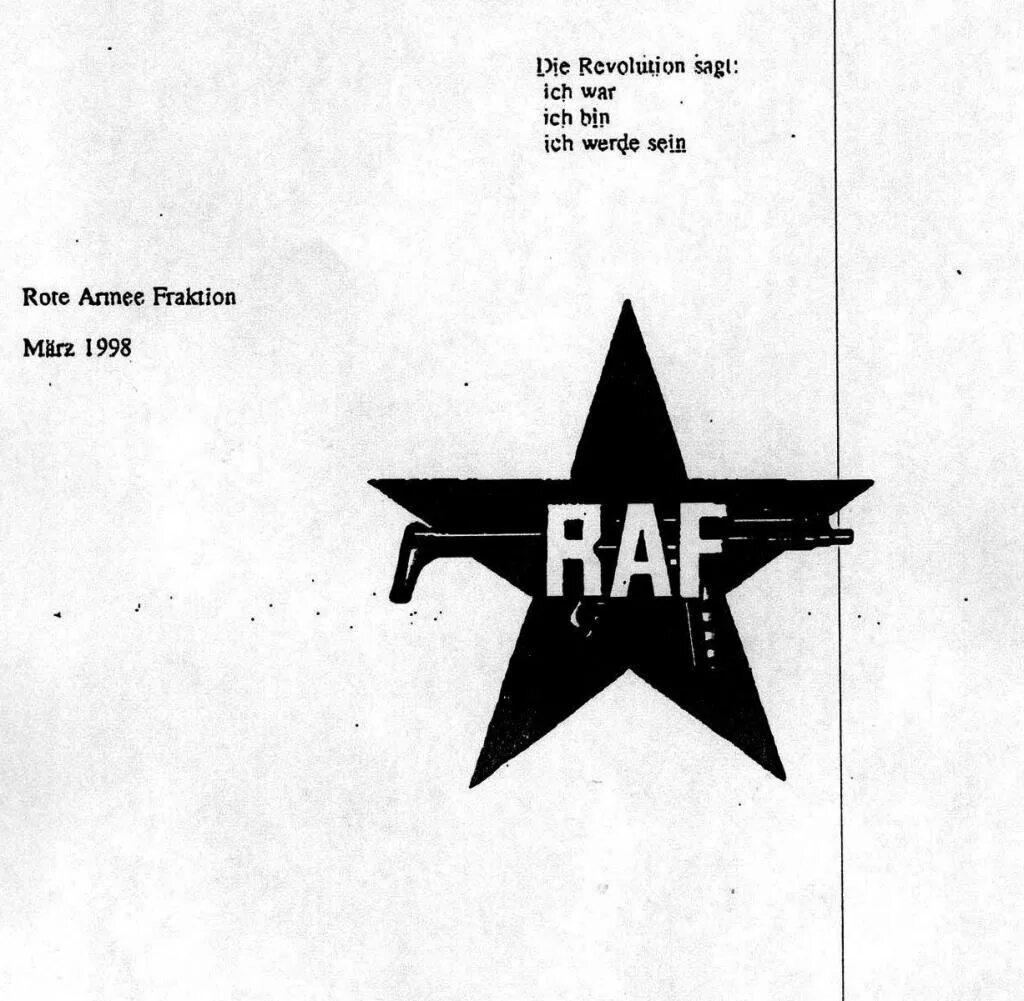 Raf rote Armee Fraktion фракция красной армии. Raf террористическая организация. Raf организация. Террористическая группировка Raf.