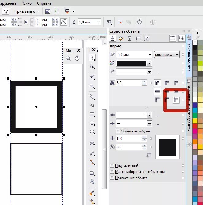 Контур в coreldraw