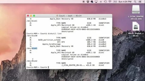 Загрузочная флешка windows на mac