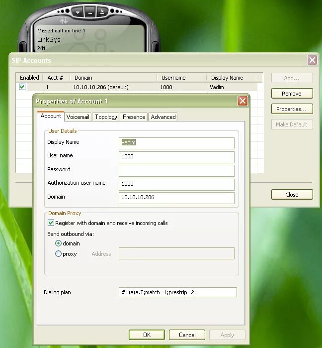 Sip клиент windows. Sip клиент windows