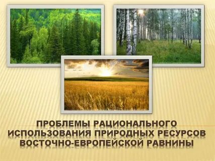 Экологические проблемы русской равнины