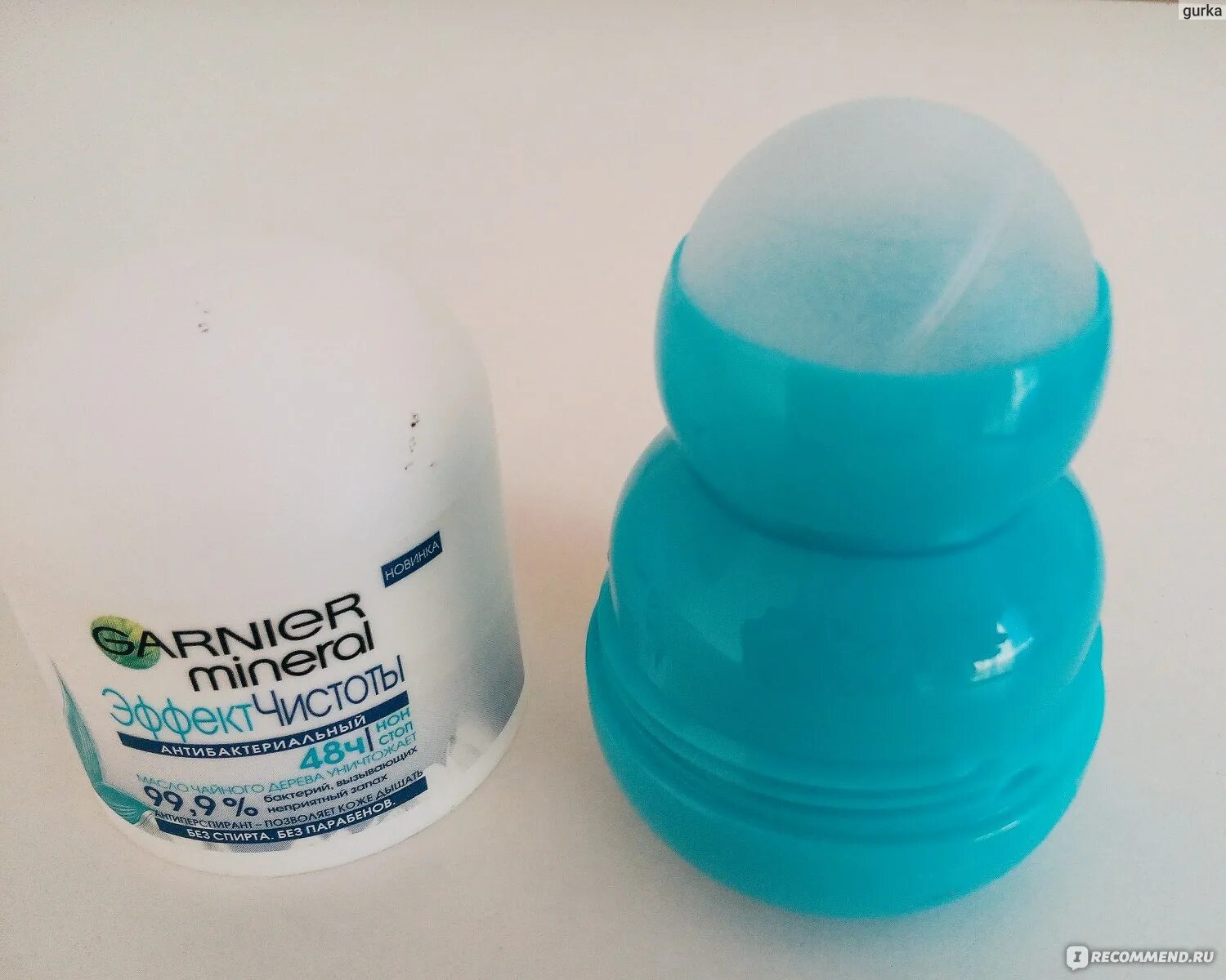 Дезодорант-антиперспирант Garnier Mineral Эффект чистоты, Антибактериальный, рол