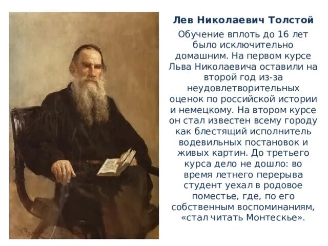 Сообщение о николае толстом. Образование льва николаевича толстого. учеба льва николаевича толстого. николай биография лев николаевич толстой. биография льва николая толстого.