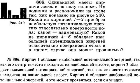 Четыре одинаковых кирпича массой m