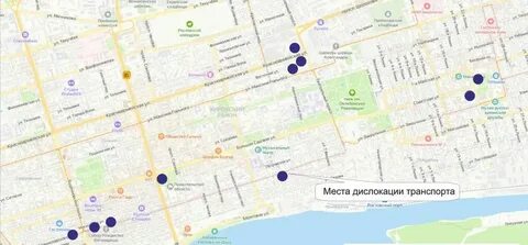 Маршрут городского транспорта ростов
