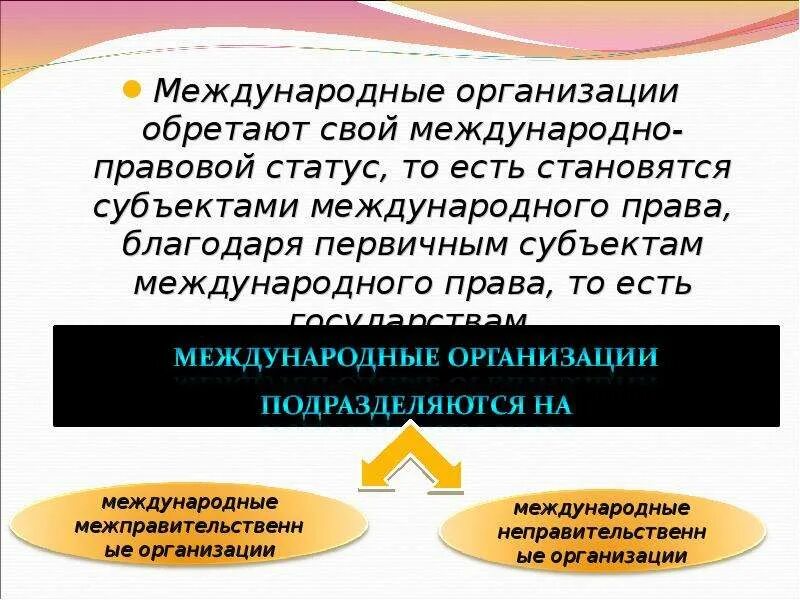 Каков статус международных организаций. Международно-правовой статус. Правовой статус международных организаций. Субъекты межправительственных организаций