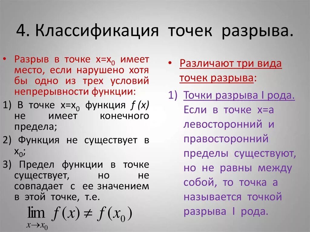 Точки первого рода. Точки разрыва функции классификация точек разрыва функции. Точки разрыва функции. Классификация разрывов.. Классификация точек разрыва функции примеры. Непрерывность функции точки разрыва и их классификация.