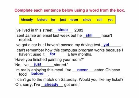 Complete the sentences using should