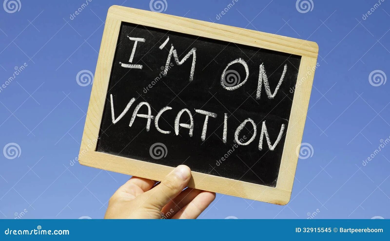 I am on vacation