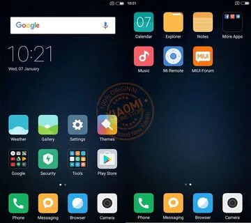 Redmi note 9 меню