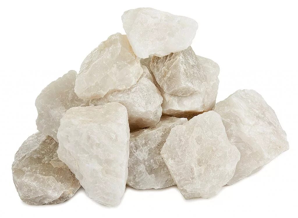 Камни белый кварцит 20кг. Камень кварц 20кг колотый. Камни для бани кварц 10 кг. ( Ведро. Колотый). Огненный камень кварцит колотый, 20 кг.