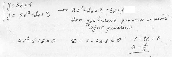 Прямая y 3x 1 является. Прямая y 3x 1 является касательной к графику функции ax2. Прямая y 3x 1 является касательной к графику функции. Прямая y 2x 1 является касательной. Прямая y = -x + 3 является касательной к графику функции  Найдите a..