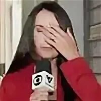 Упала во время эфира