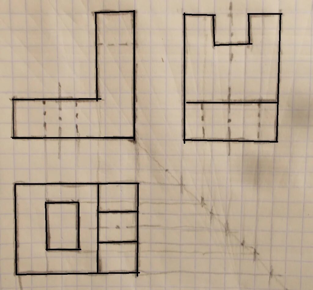 Как изобразить 3 плоскости. Три проекции одной фигуры. Предмет в трех проекциях. Предмет в 3 проекциях. Три проекции объемного предмета.