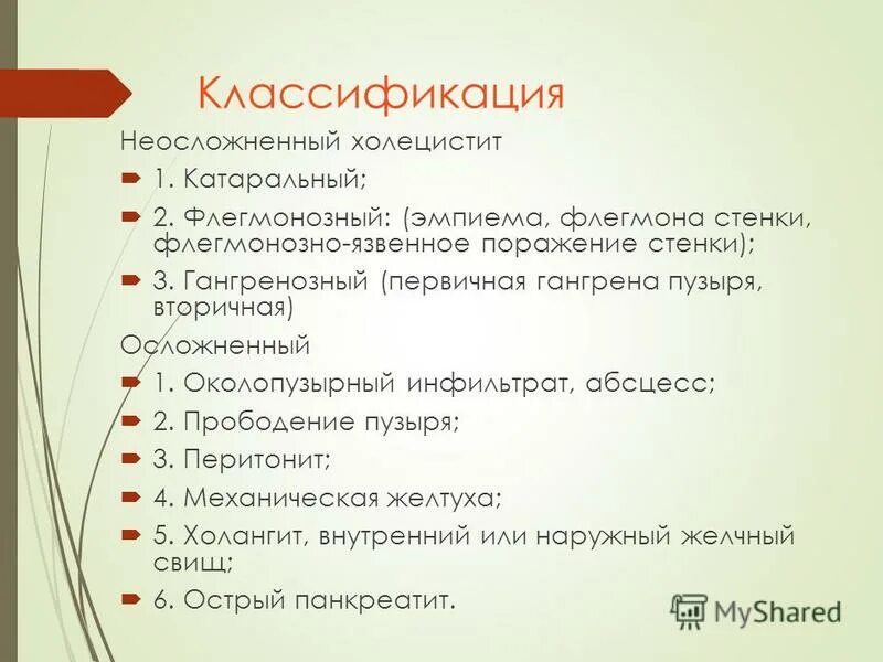 Острый флегмонозный холецистит