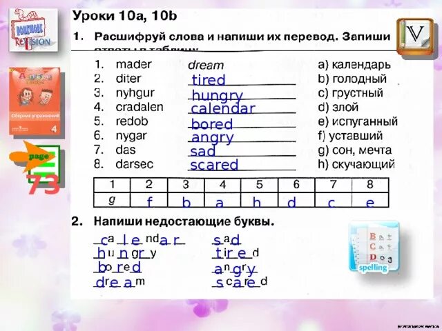 Классы 4 г 4 е