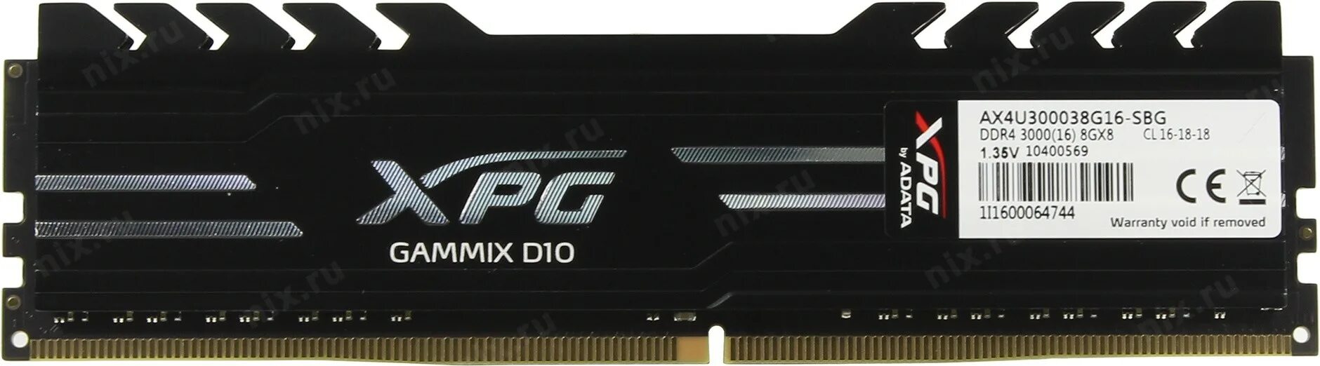 Оперативная память ADATA XPG GAMMIX d10 [ax4u300038g16a-dr10] 16 ГБ. Оперативная память ADATA XPG GAMMIX d10 [ax4u36008g18i-sb10] 8 ГБ. Оперативная память a-data XPG GAMMIX d10 [ax4u32008g16a-dw10] 16 ГБ.