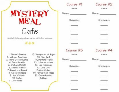 To make menu