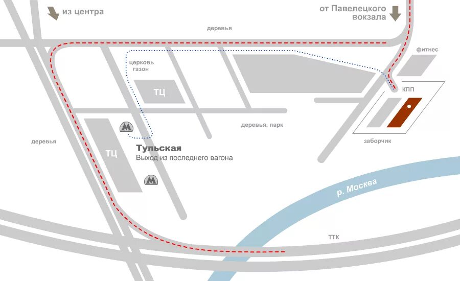 Павелецкий вокзал проезд