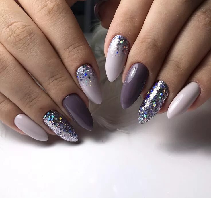 Зимний маникюр на овальную форму красивый фото Nail Art #4578 Best Nail Art Designs Gallery  Unghie natalizie