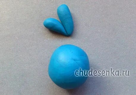 Как сделать голубой цвет из пластилина
