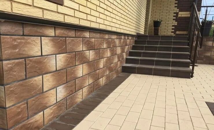 Плитка для цоколя дома цена и фото Облицовка цоколя плиткой