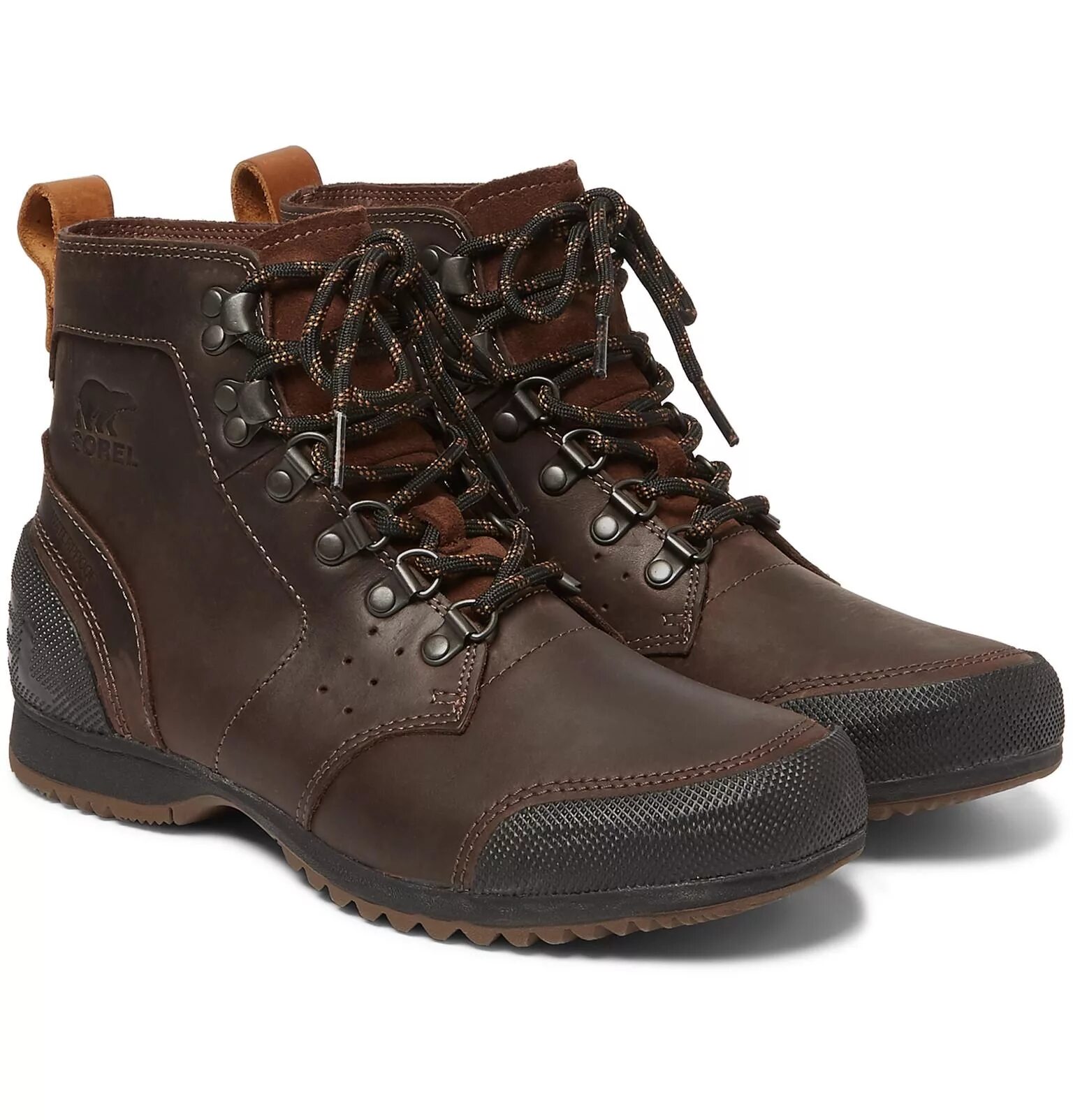 Sorel Ankeny. Ботинки кожаные Сорель. Ботинки мужские Sorel коричневые. Mens Sorel Ankeny II Mid Waterproof Leather Walking. Waterproof leather